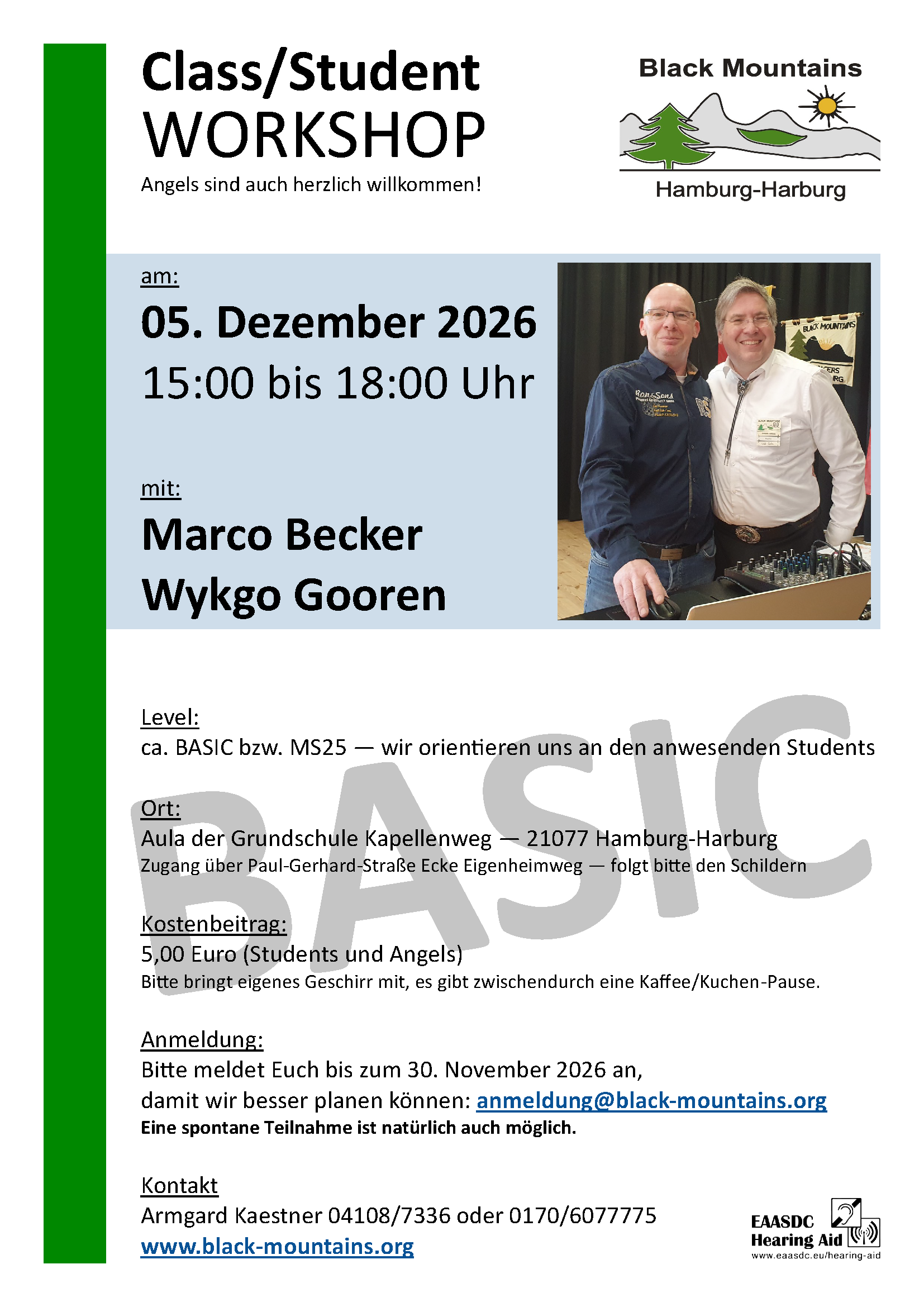 Class/Student Workshop